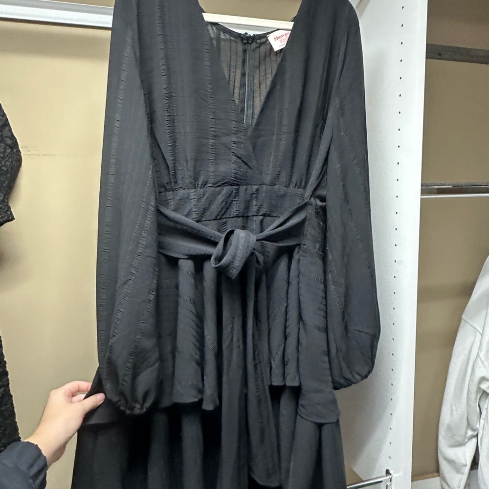WORN ONCE Black mini Dress